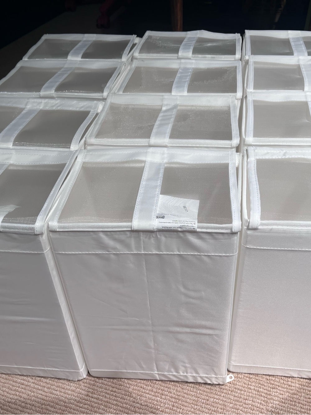 12 IKEA shoe storage boxes